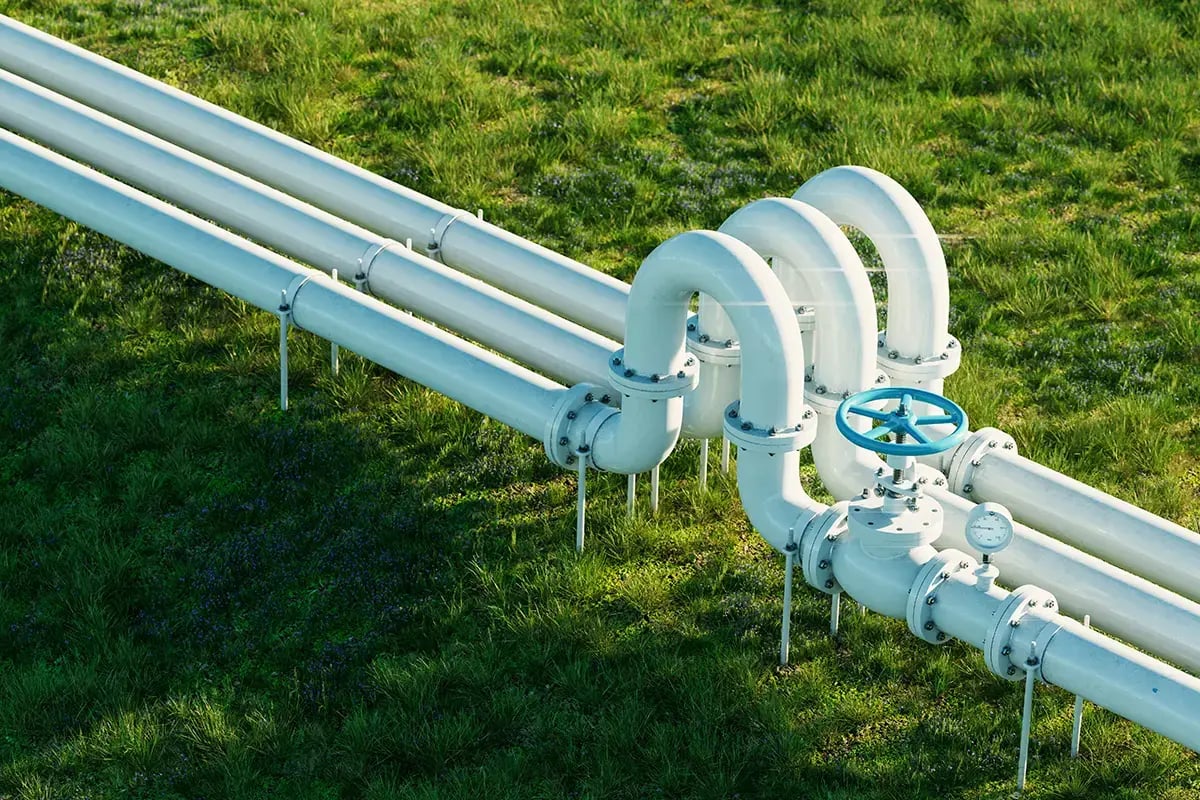 low pressure pipeline